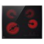 LG - 24-in Wide Built-In Electric Cooktop with 4 Elements and SmoothTouch Glass Controls - Black - Image 2