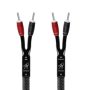 AudioQuest - Rocket 44 10' Speaker Cable with Banana > Banana - Silver on Black - Image 1