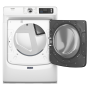 Maytag - 7.4 Cu. Ft. Smart Electric Dryer with Steam and Pet Pro System - White - Image 2