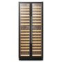 LanboPro - 32 Inch 255 Bottle Dual Zone Wine Cooler Fridge with Huge Capacity and Fridge with Removable Shelves - Black - Image 1