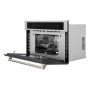ZLINE - Autograph 30 in. 1.6 cu ft. Built-in Convection Microwave Oven and Polished Nickel Helix Handle - Stainless Steel - Image 3