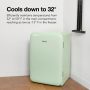 Cooluli - Curve 3.8 cuft Freestanding Compressor Fridge - Green - Image 3