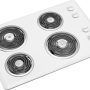 Whirlpool - 30 in. Wide 4 element Built-In Electric Cooktop - White - Image 2