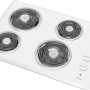 Whirlpool - 30 in. Wide 4 element Built-In Electric Cooktop - White - Image 3