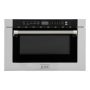 ZLINE - Autograph 24 in. 1.2 cu. ft. Built-in Microwave Drawer and Polished Nickel Helix Handle - Stainless Steel - Image 1