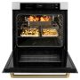 ZLINE - Autograph 30 in. True Convection Single Wall Oven & Gold Helix Handle (WASZ-30-KG) - Stainless Steel - Image 4