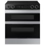 Samsung - Bespoke 6.3 Cu. Ft. Slide-In Electric Convection Range with Flex Duo Convertible Double Oven Technology - Stainless Steel - Image 1