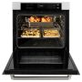 ZLINE - Autograph 30 in. True Convection Single Wall Oven in Satin Steel with Nickel Helix Handle (WASSZ-30-KPN) - Satin Stainless Steel - Image 4