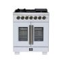 Forno Appliances - 30 in. Wide 5 Burner Capriasca 4.32 Cu. Ft. Dual Fuel Freestanding Range with French Door Design - Image 1