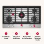 KitchenAid - 36 in. Gas Cooktop with 5 Burners and Integrated Wok Grate - Image 3