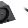 Metra - 1' Male USB 4.0 Type-C to Female USB 4.0 Type-C Extension Cable - Black - Image 2