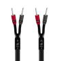 AudioQuest - Rocket 22 15' Speaker Cable with Banana > Banana SureGrip 300 Connectors - Black with Blue Stripes - Image 1