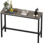 Teraves Bar Table, Bar Height Pub Table, Counter Height Table with Sturdy Metal Frame, Rectangular High Top Table for Kitchen & Dining, Living Room (55.11", Teak) - Image 1