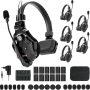 Hollyland Solidcom C1 Wireless Headset Intercom System 6-Person Full Duplex 1000ft Team Communication Group Talk Single-Ear Headset with 1 Master & 5 Remote Headsets - Image 1