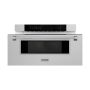 ZLINE - 30 in 1.2 cu. ft. Built-in Microwave Drawer with Sensor Cooking (MWD-30-SS) - Satin Stainless Steel - Image 2