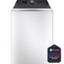 GE Profile - 5.3 Cu. Ft. High Efficiency Smart Top Load Washer with Smarter Wash Technology, Easier Reach & Direct Drive Motor - White - Image 2