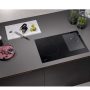 Miele - 30 in. Wide 4 Element KM 7735 FL Flush Mounted Induction Cooktop - Black - Image 2