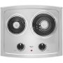 Whirlpool - 21 in. Wide 2 element Built-In Electric Cooktop - Stainless Steel - Image 1