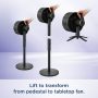 Shark - FlexBreeze Outdoor and Indoor Fan, Cordless & Corded, Pedestal to Tabletop - Dark Gray - Image 3