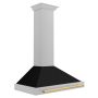 ZLINE - 36 inches - Convertible & Convertible - Wall Range Hood - Satin Stainless Steel - Image 4