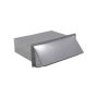Zephyr - Duct 3-1/4 In. x 10 In. Exhaust Cap with Damper & Bird Screen for Range Hood - Silver - Image 2