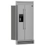 Forno Appliances - 36 in. Wide Salerno 20 Cu. Ft. Side-by-Side Refrigerator with Extendable Decorative Trim Grill - Stainless Steel - Image 3