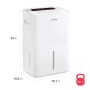 Amana - 50-Pint 8.1 Quart Bucket Capacity Portable Dehumidifier - White - Image 2