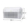 Frigidaire - 12,000 BTU 550 Sq. Ft. Smart Inverter Window Air Conditioner - White - Image 2