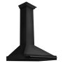 ZLINE - 36 inches - Convertible & Externally Vented - Wall Range Hood - Black Stainless Steel - Image 4