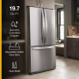 Whirlpool - 30 in. Wide 20 cu. ft. French Door Refrigerator - Stainless Steel - Image 3