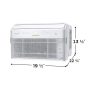 Frigidaire - Gallery 115V 10,000 BTU 450 Sq. Ft. Smart Inverter Window Air Conditioner with Remote - White - Image 2