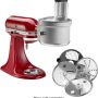 Food Processor Attachment with Dicing Kit for KitchenAid Stand Mixers - Stainless Steel - Image 2