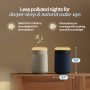 Blueair - Smart Mini Restful Air Purifier with Sunrise Clock, Blue, for Bedrooms up to 607 sq ft - Midnight Blue - Image 4