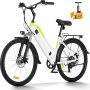 ZNH Electric Bike for Adults with 48V 941Wh Removable Battery - Up to 90Miles, 24"/26" Step Thru Electric Bicycle Peak 1000W Motor 23+ MPH, Commuter E Bikes with 7-Speed, UL 2849 Certified - Image 1