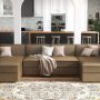 Nolany Modular Sectional Sofa, Convertible Sectional Couch with Storage Seat, U Shaped Sofa Couch with Reversible Chaise, Dark Grey - Image 1