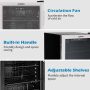 EUHOMY 90 Can Beverage Refrigerator cooler, Mini Fridge Glass Door for Beer Drinks Wines, Freestanding Beverage Fridge with Adjustable Shelves. - Image 5