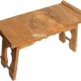 Tribe Azure Fair Trade Small Altar Table, Meditation Table Altar, Small Puja Table, Meditation Altar Wood Wiccan Buddhist, Tea Japanese, Low Side Dragon (Large) - Image 1