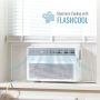 Keystone - 1,000 Sq. Ft. 18,000 BTU 230V Window Mounted Inverter Air Conditioner with Remote Control - White - Image 4