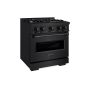ZLINE - 30 in. Wide 4 Burner 4.2 cu. ft.  Classic Dual Fuel Freestanding Steel Range with  Convection Oven - Black Stainless Steel - Image 3