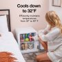 Cooluli - Curve 1.7 cuft Freestanding Compressor Fridge - White - Image 3