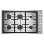 JennAir - 36 in. Wide 6 Burner Gas Cooktop - Stainless Steel - Image 2