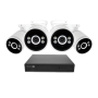 Swann - AdvancedX Series / NVR-8ADVANX / 1TB / 4x NHD-ADVANXB 4K Spotlight Bullet IP Cameras / Power over Ethernet (PoE) - Black - Image 1
