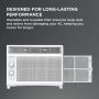 TCL - 150 Sq. Ft. 5,000 BTU Mechanical Window Air Conditioner - White - Image 3