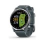 Garmin - Approach S44 GPS Smartwatch 43mm Anodized Aluminum - Silver Aluminum Bezel with Twilight Silicone Band - (2025) - Image 1