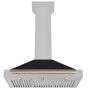 ZLINE - 36 inches - Convertible & Convertible - Wall Range Hood - Satin Stainless Steel - Image 2
