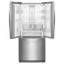 Whirlpool - 30 in. Wide 20 cu. ft. French Door Refrigerator - Stainless Steel - Image 2