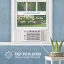 Keystone - 250 Sq. Ft. 6,000 BTU 115V Window Air Conditioner with Remote - White - Image 3