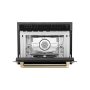 ZLINE - Autograph 24 in. 1.6 cu ft. Built-in Convection Microwave Oven in Black Stainless and Champagne Bronze Helix Handle - Black Stainless Steel - Image 2