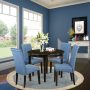 East West Furniture Dining Room Furniture, Cappuccino, Style BOBA5-CAP-21 - Image 1