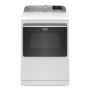 Maytag - 7.4 Cu. Ft. Smart Electric Dryer with Steam and Extra Power Button - White - Image 1